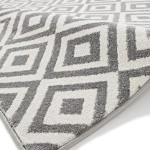 Grey and White Rug