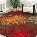 Orange and Brown Area Rug