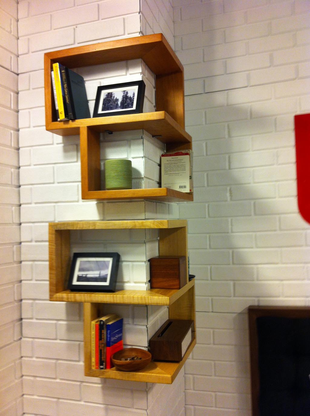 Wood Corner Wall Shelves