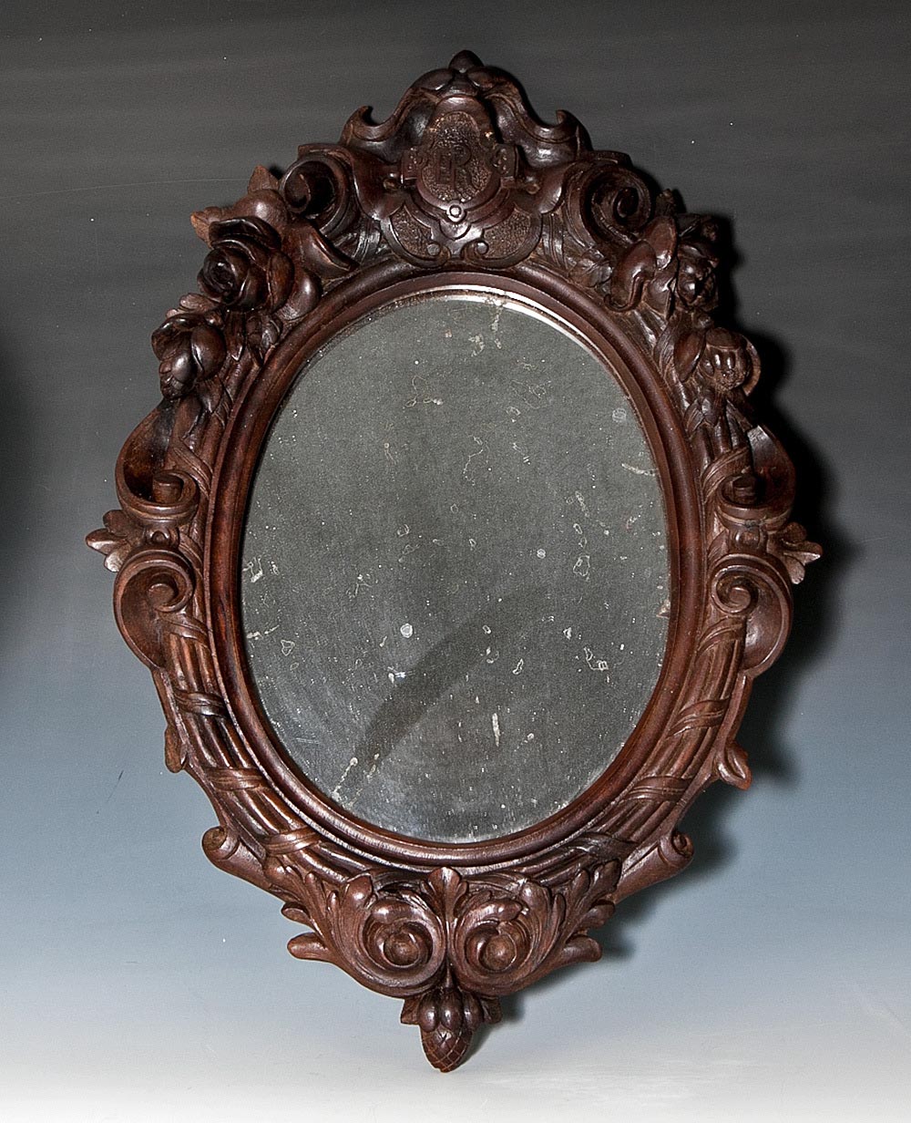 Antique Wood Framed Mirrors