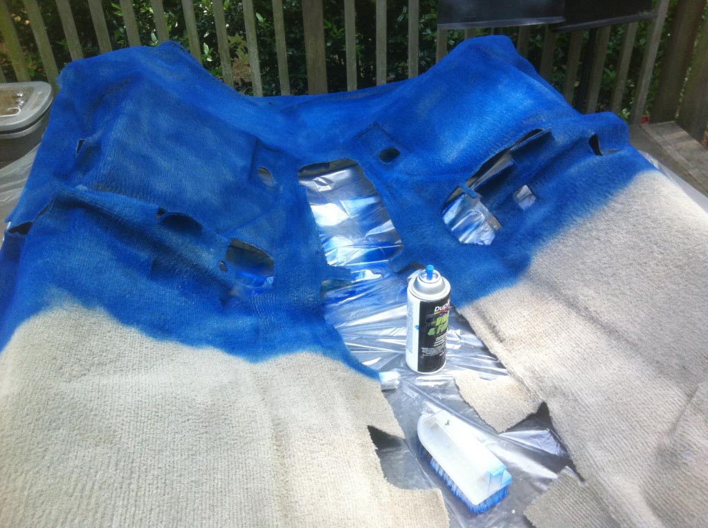 diy car carpet dye