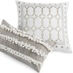 Grey and White Decorative Pillows