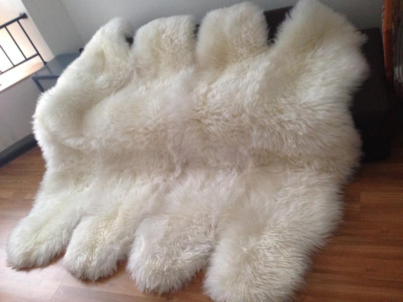 Large White Sheepskin Rug