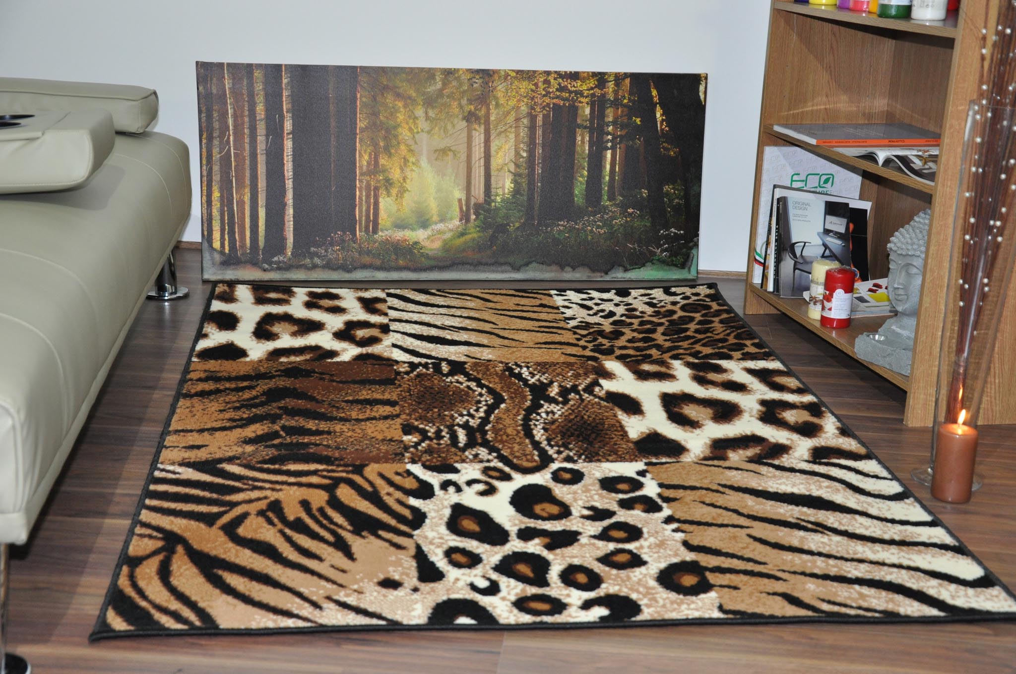 Leopard Print Area Rug Cheap