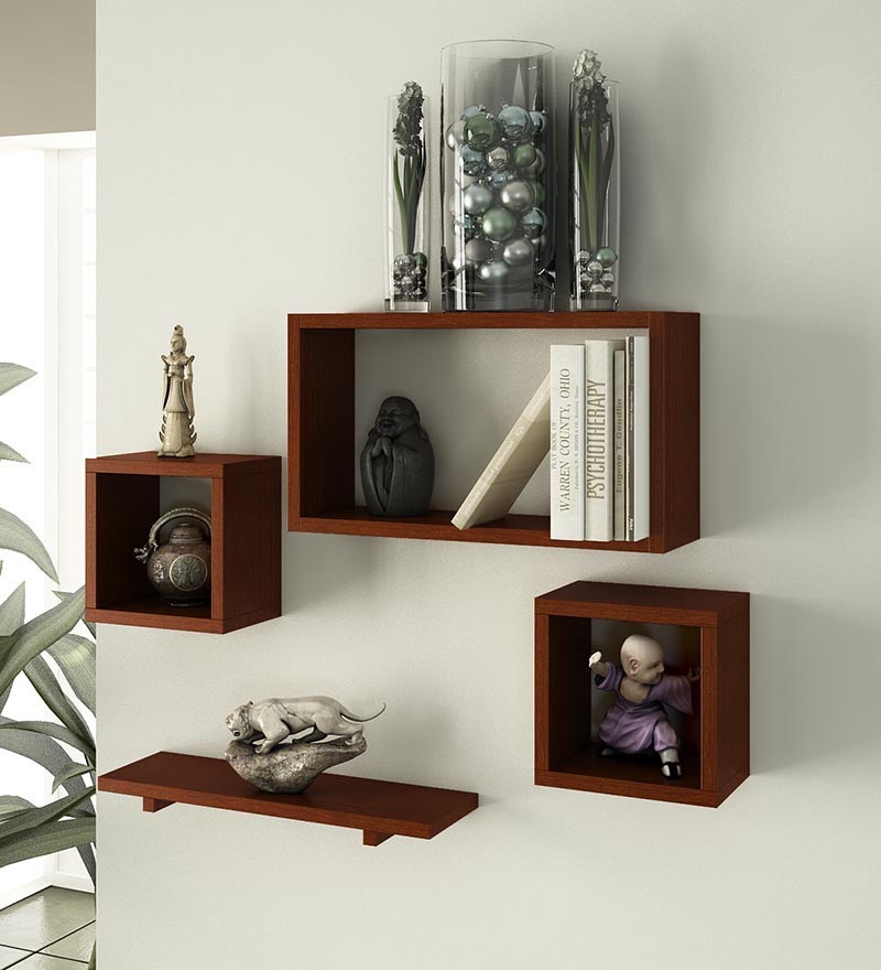 Rustic Wooden Wall Shelf