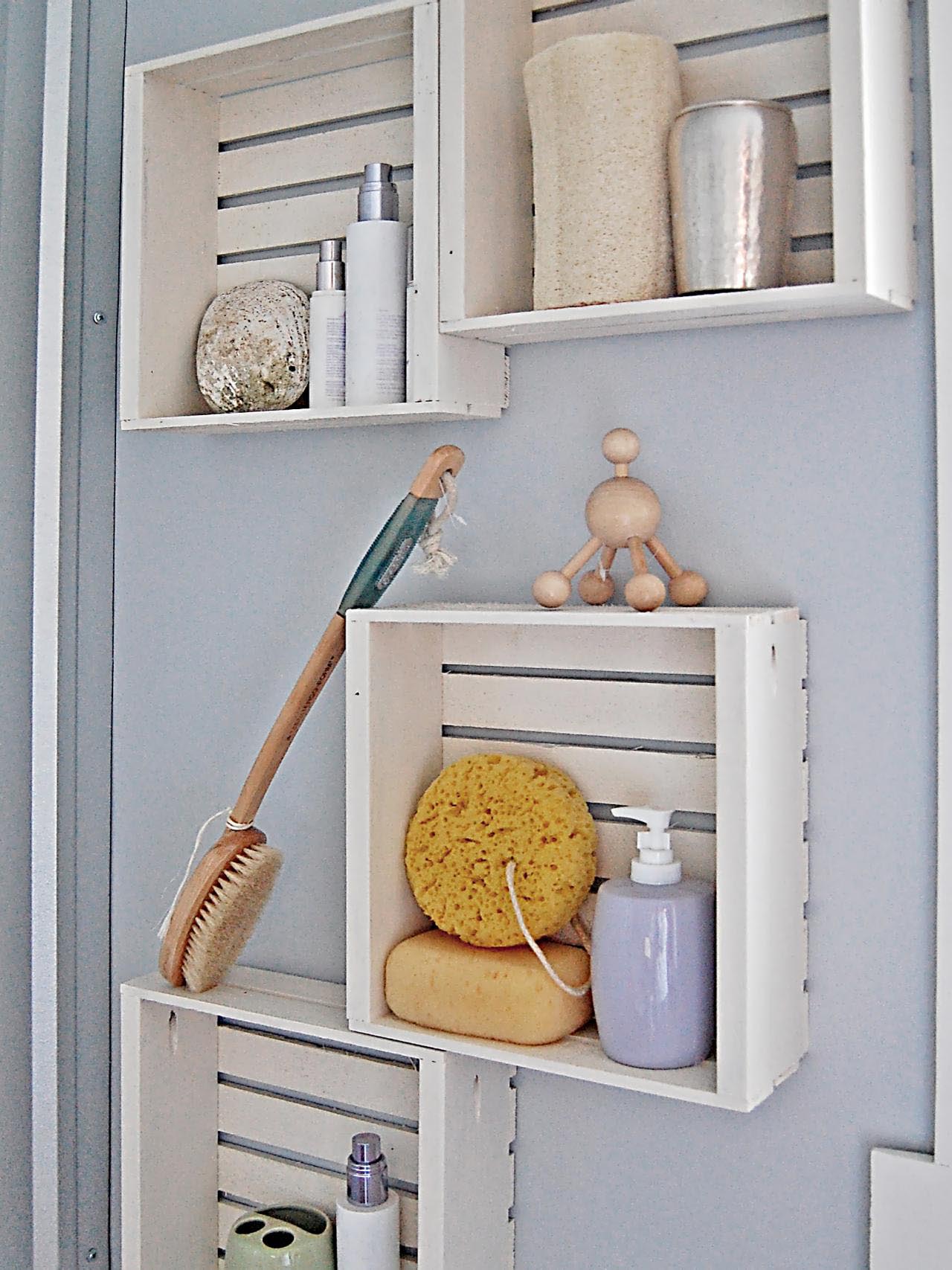 Unique Bathroom Wall Shelves