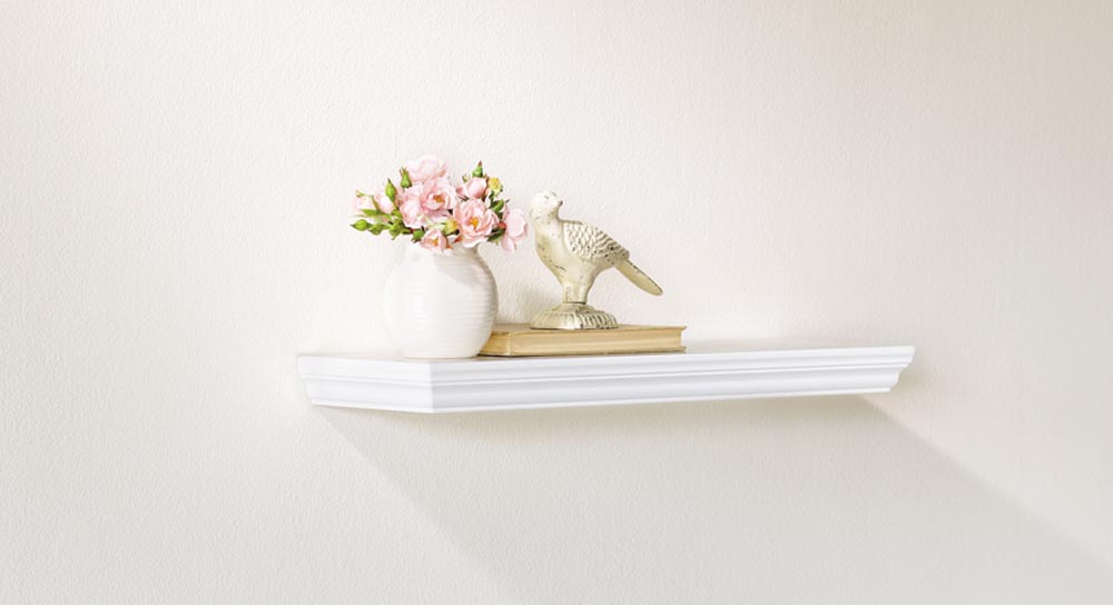 White Floating Wall Shelves