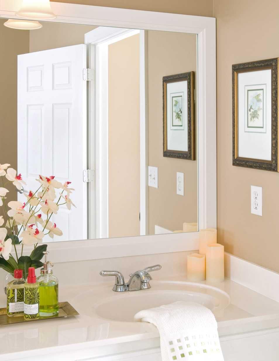 White Framed Bathroom Mirrors Best Decor Things